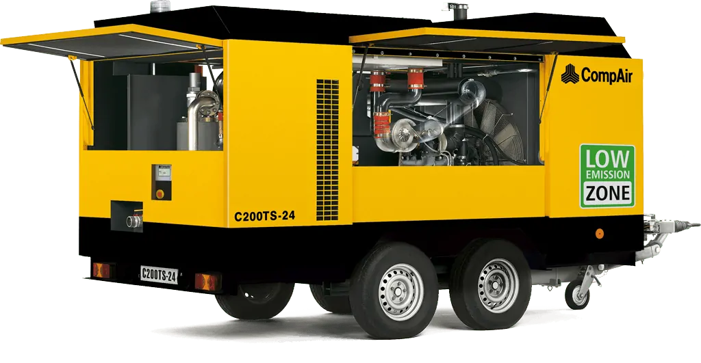 Compair Turboscrew 750 cfm compresor minero